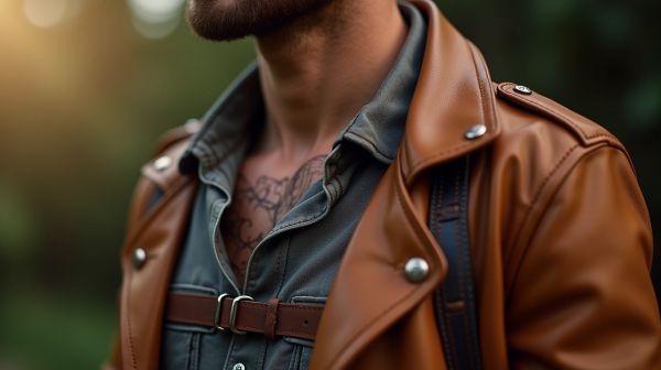 Harnais en cuir pour homme : icône du style audacieux et accessoire incontournable